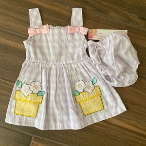 NEW!! Girls Dress 2-Piece Set